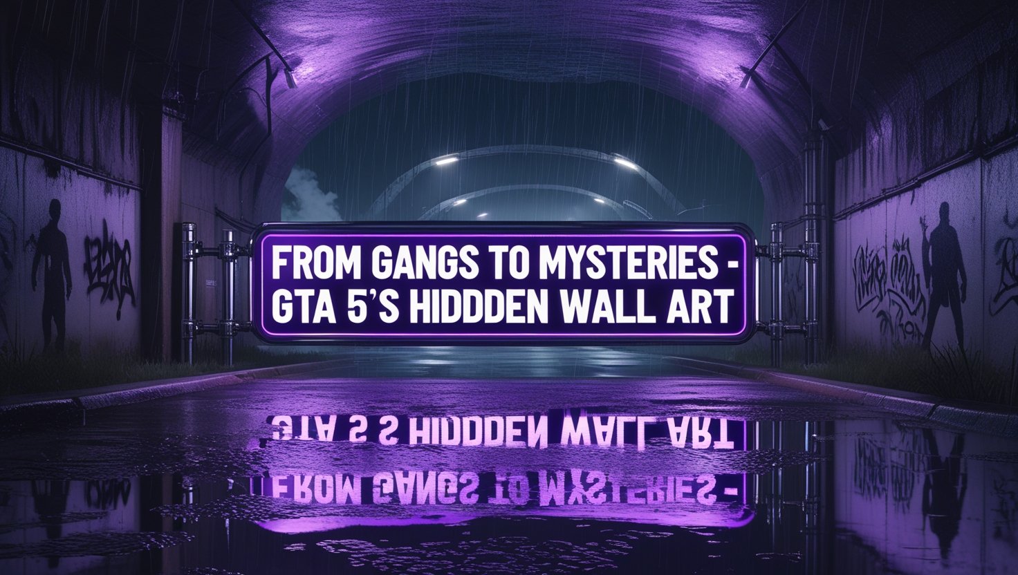 From Gangs to Mysteries | GTA 5’s Hidden Wall Art